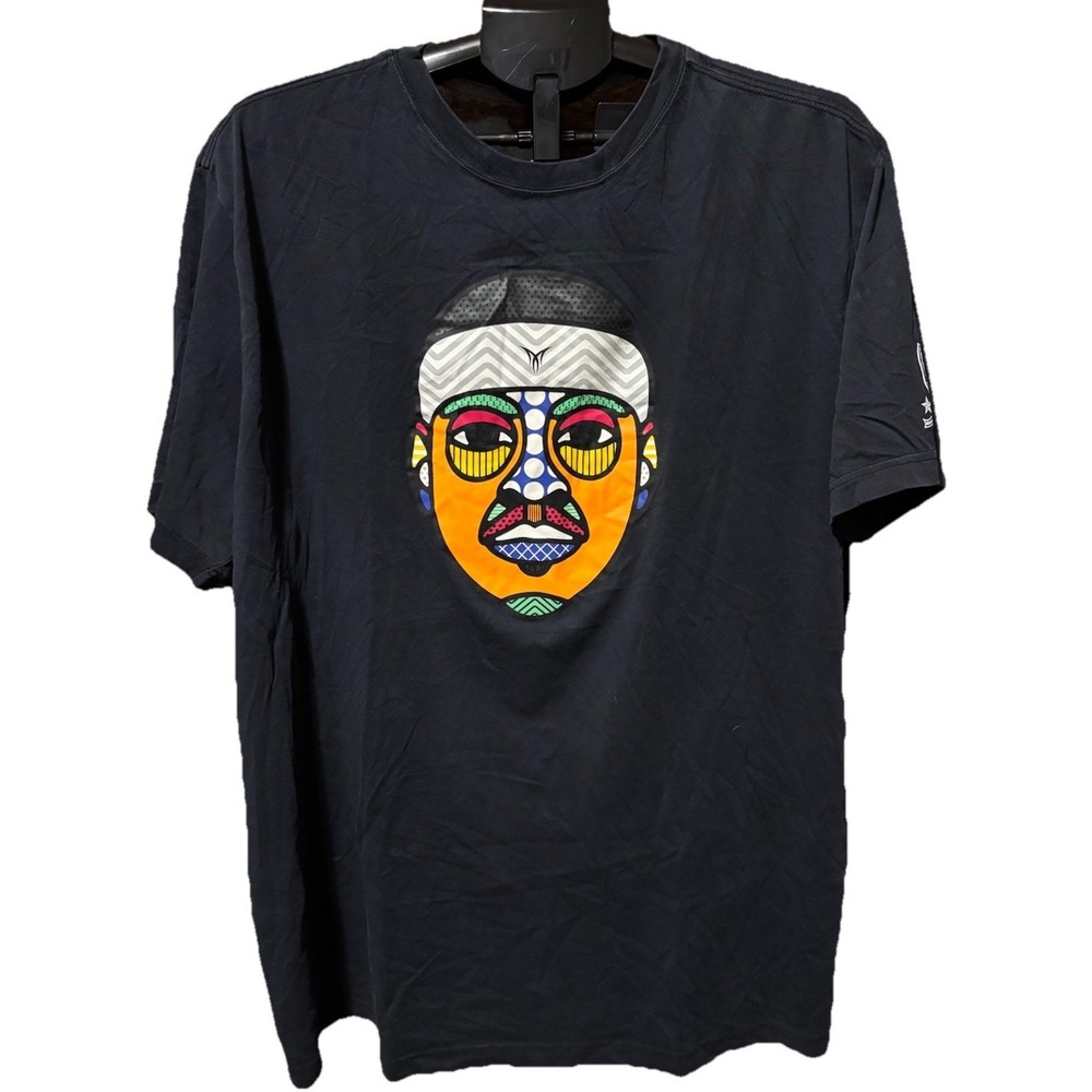 Nike Jordan Mens 2X Melo Carmelo Anthony Face Black Graphic Dri Fit T-shirt XXL